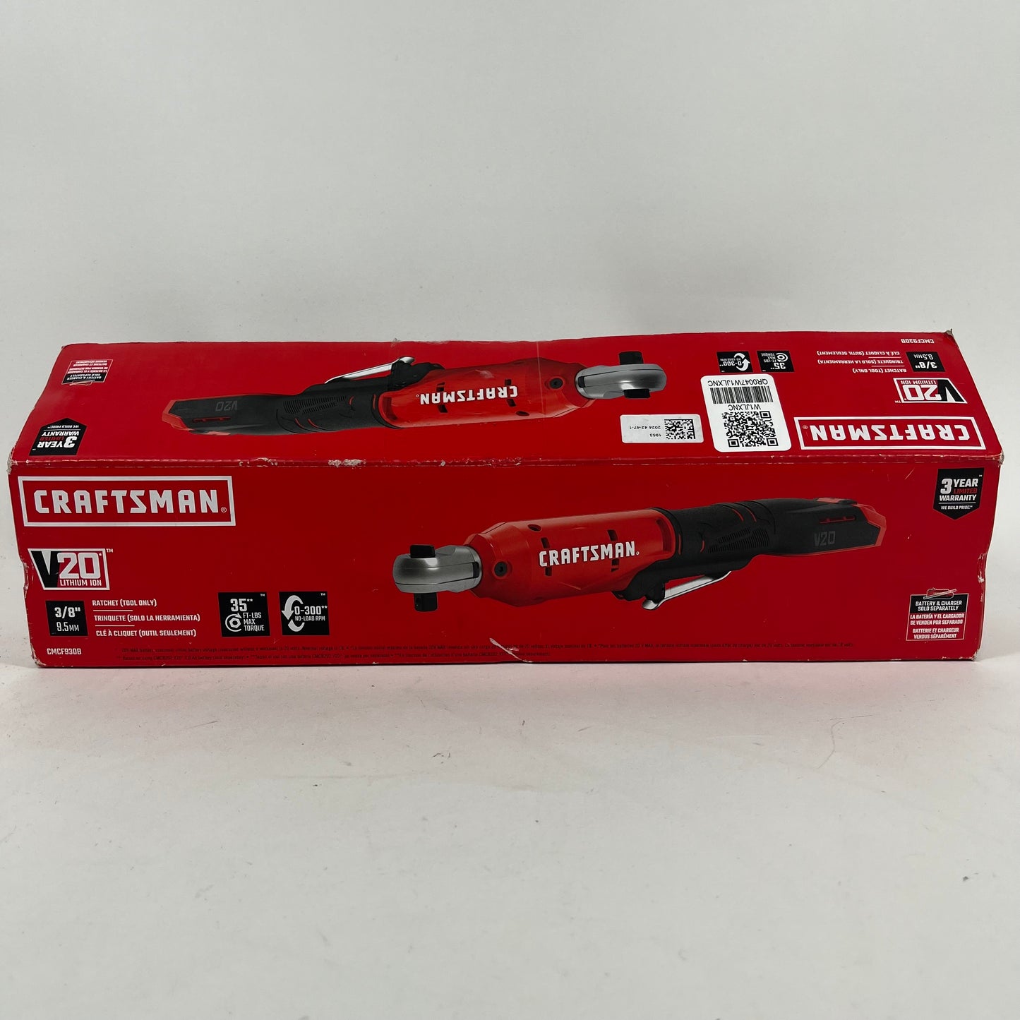 Open box Craftsman CMCF930B 20V 3/8 inch Impact Wrench Ratchet W/O SEAL