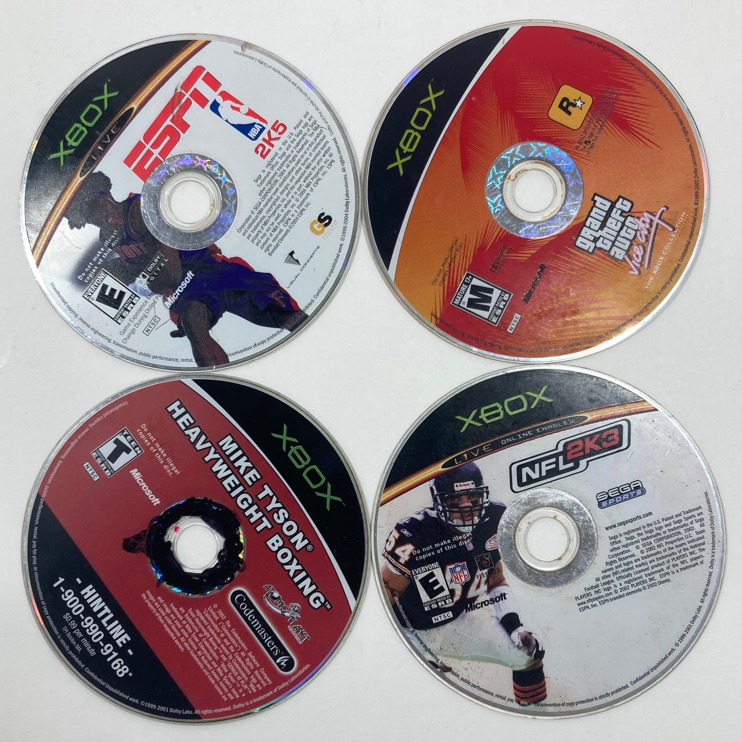 Lot of 4 Microsoft Original Xbox Games
