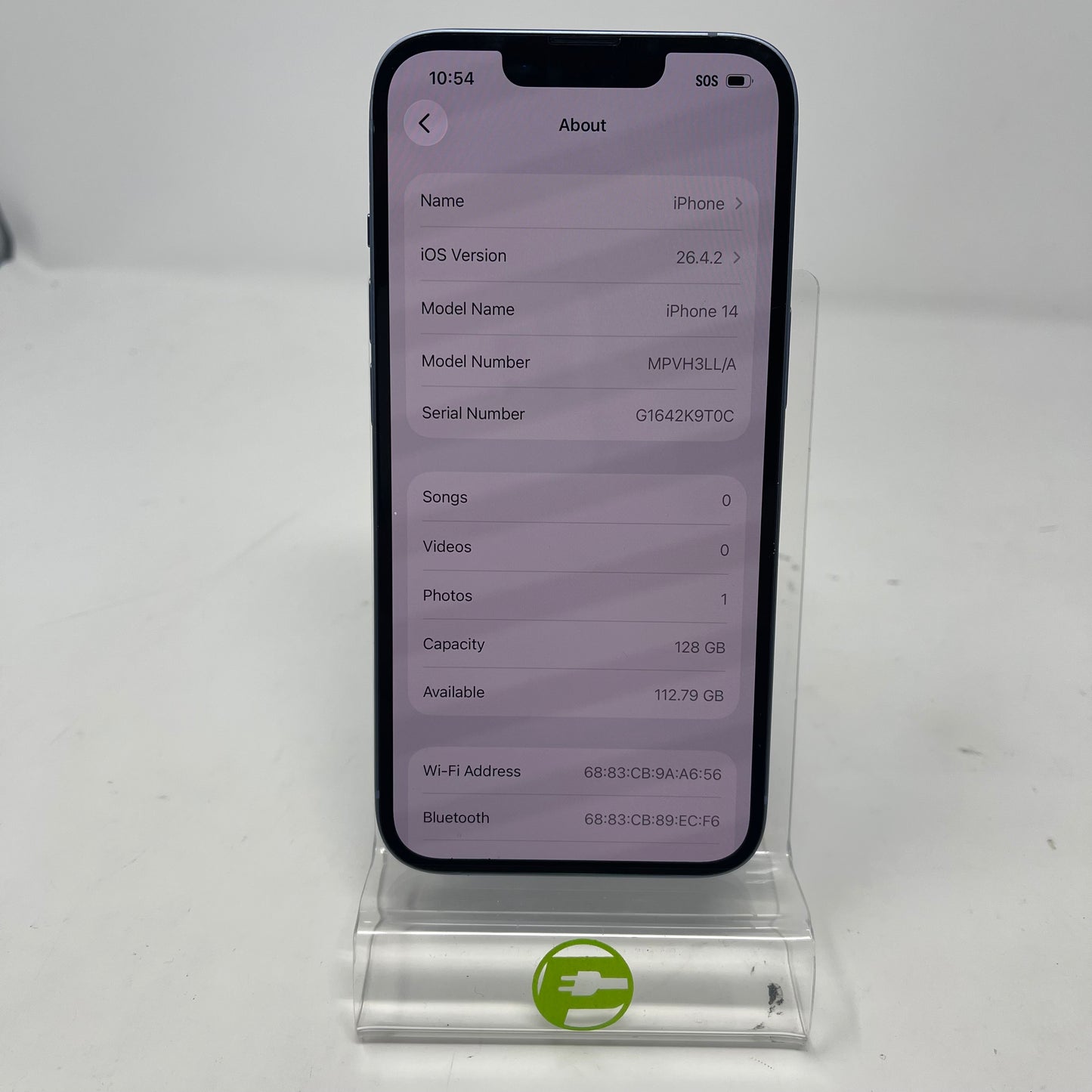 Factory Unlocked Apple iPhone 14 128GB Blue MPVH3LL/A