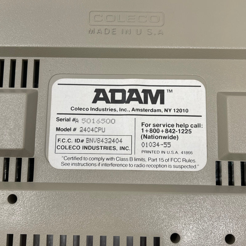Coleco Computer System Printer & Keyboard