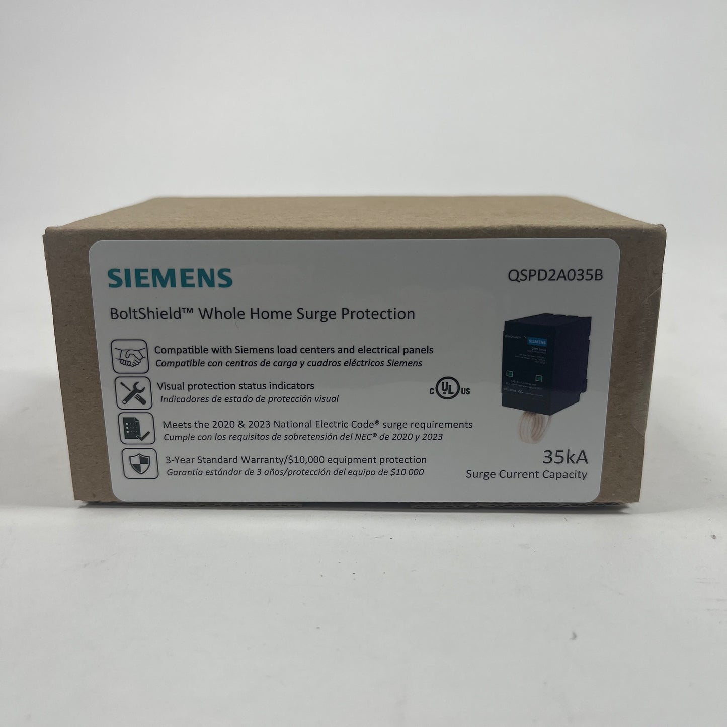 New SIEMENS BoltShield Whole Home Surge Protection
