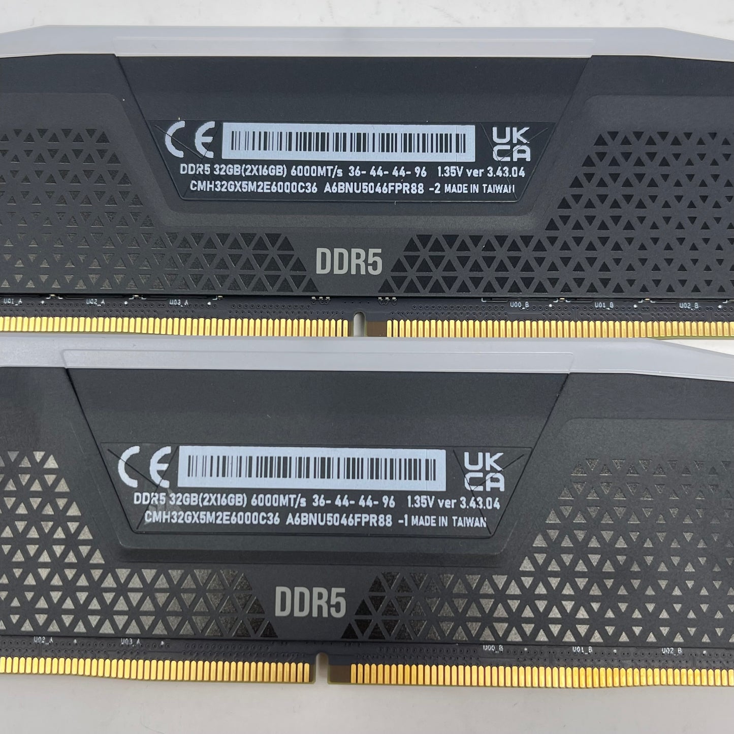 Corsair Vengeance RGB 32GB (2x16GB) RAM DDR5 6000MHz CMH32GX5M2E6000C36