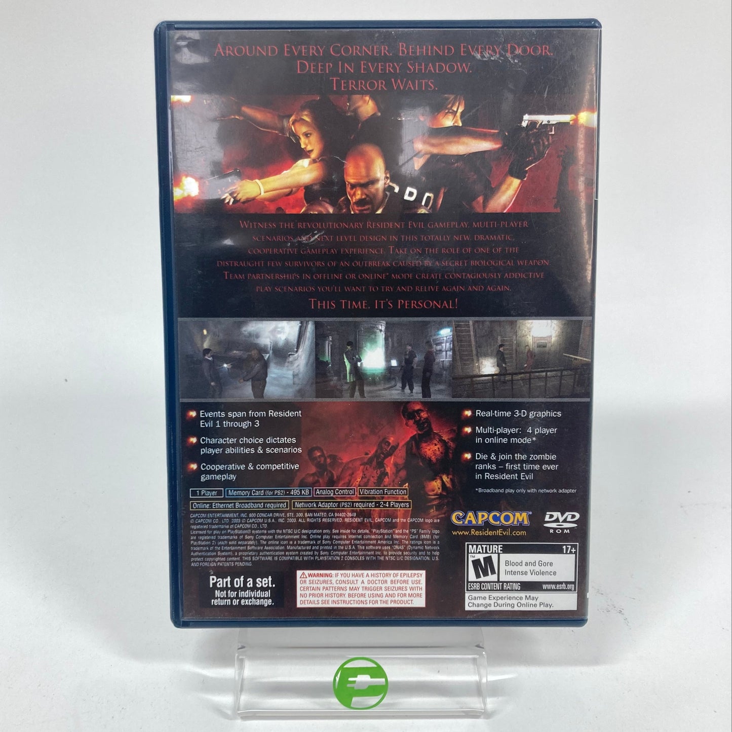Resident Evil Outbreak (PlayStation 2 PS2, December 2003)