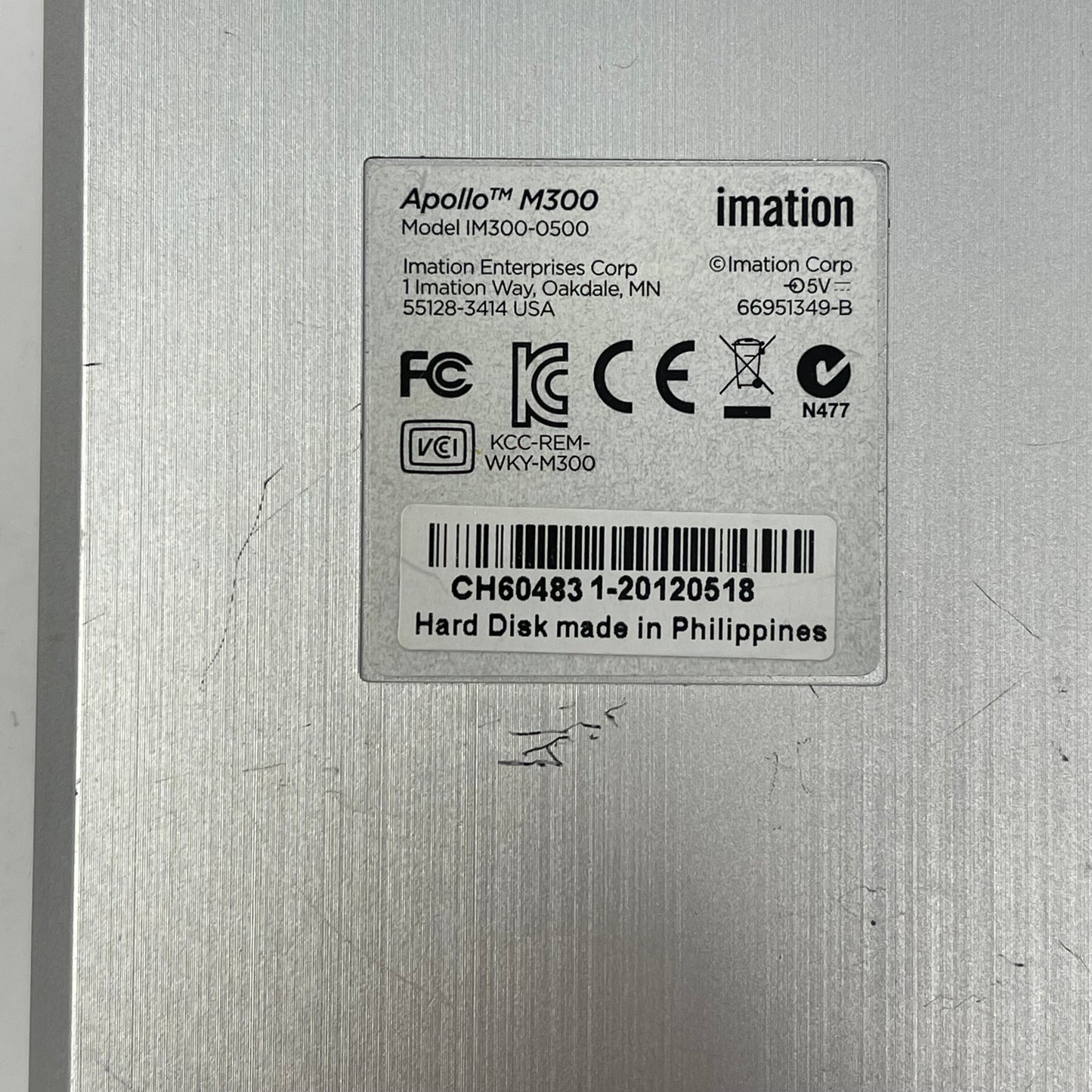 Imation 2.5" Apollo M300 500GB USB-A HDD IM300-0500