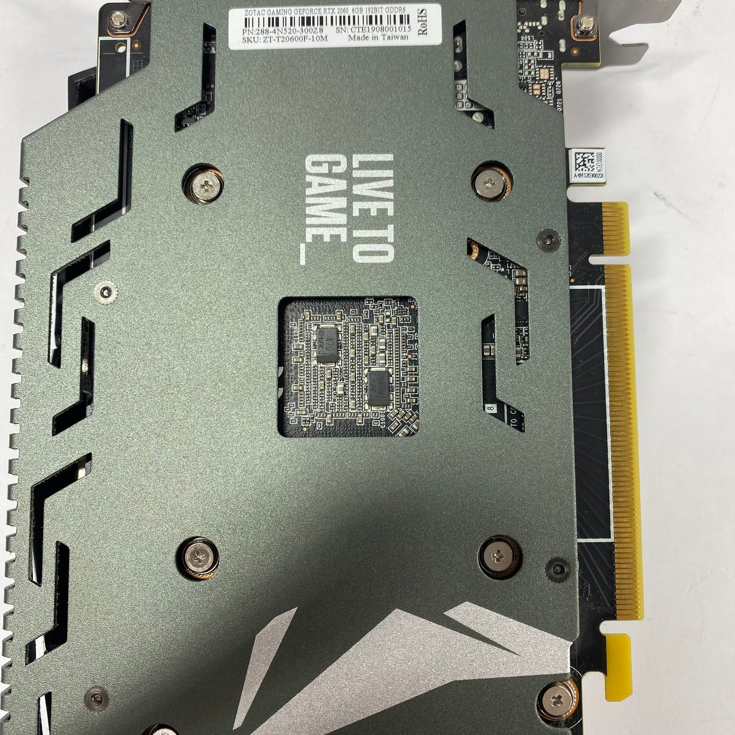 Zotac GeForce RTX 2060 6GB GDDR6 Graphics Card 288-4N520-300Z8