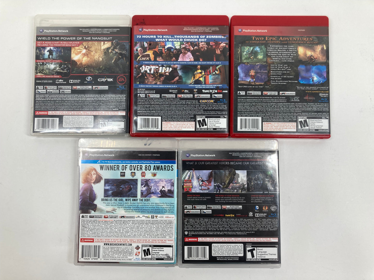 Lot of 6 Sony PlayStation 3 PS3 Games