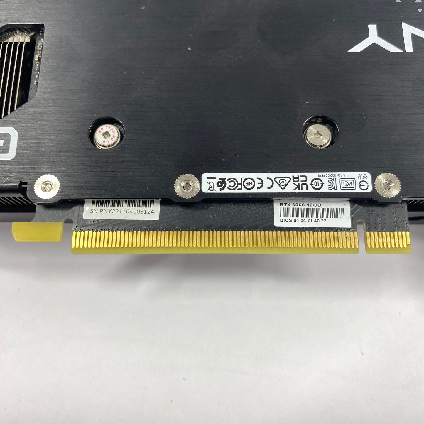 PNY GeForce RTX 3060 12GB GDDR6 Graphics Card PNY221104003124