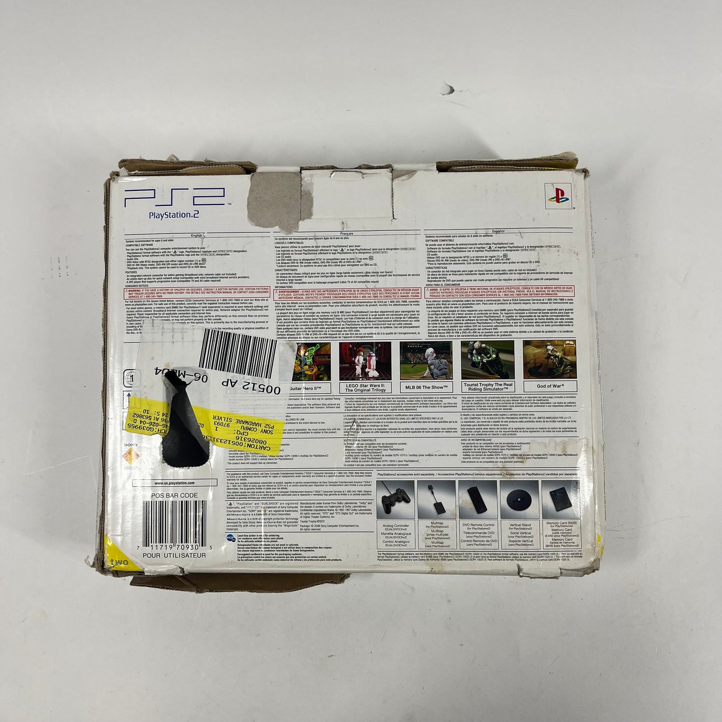 In Box Sony PlayStation 2 Slim PS2 Silver
