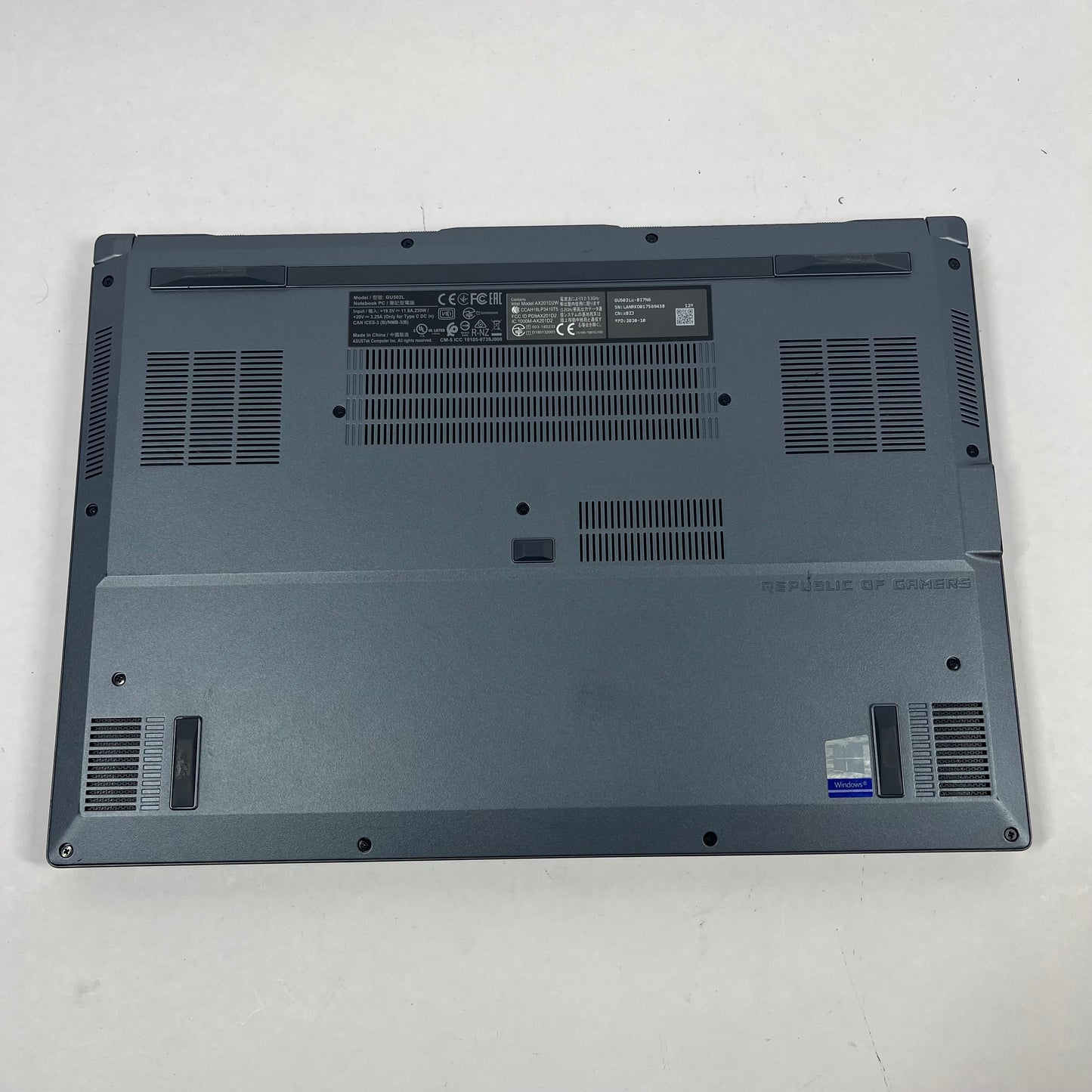 ASUS ROG Zephyrus M15 M15-GU502LW 15" i7 10750H 8GB RAM 1TB SSD GeForce RTX 2070