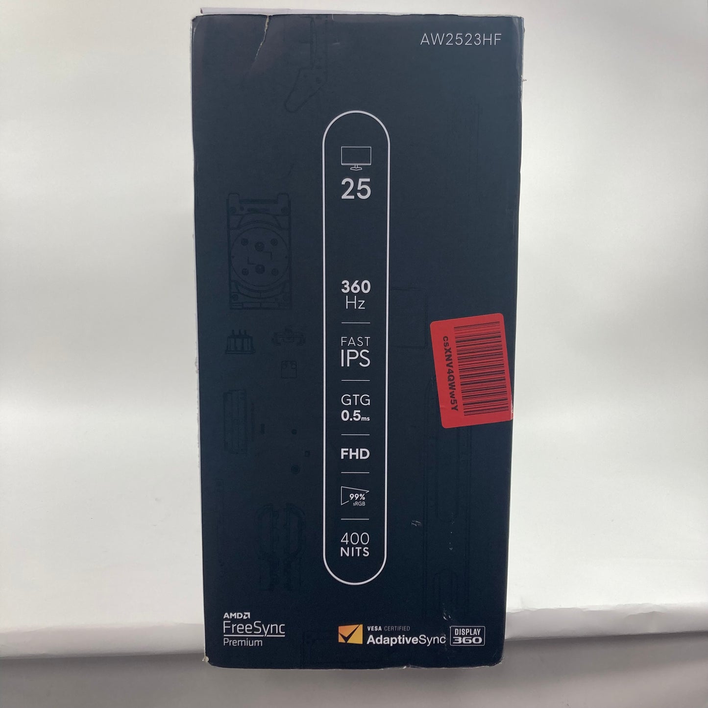 Alienware 25" AW2523HF IPS LED FHD 360Hz Gaming Monitor
