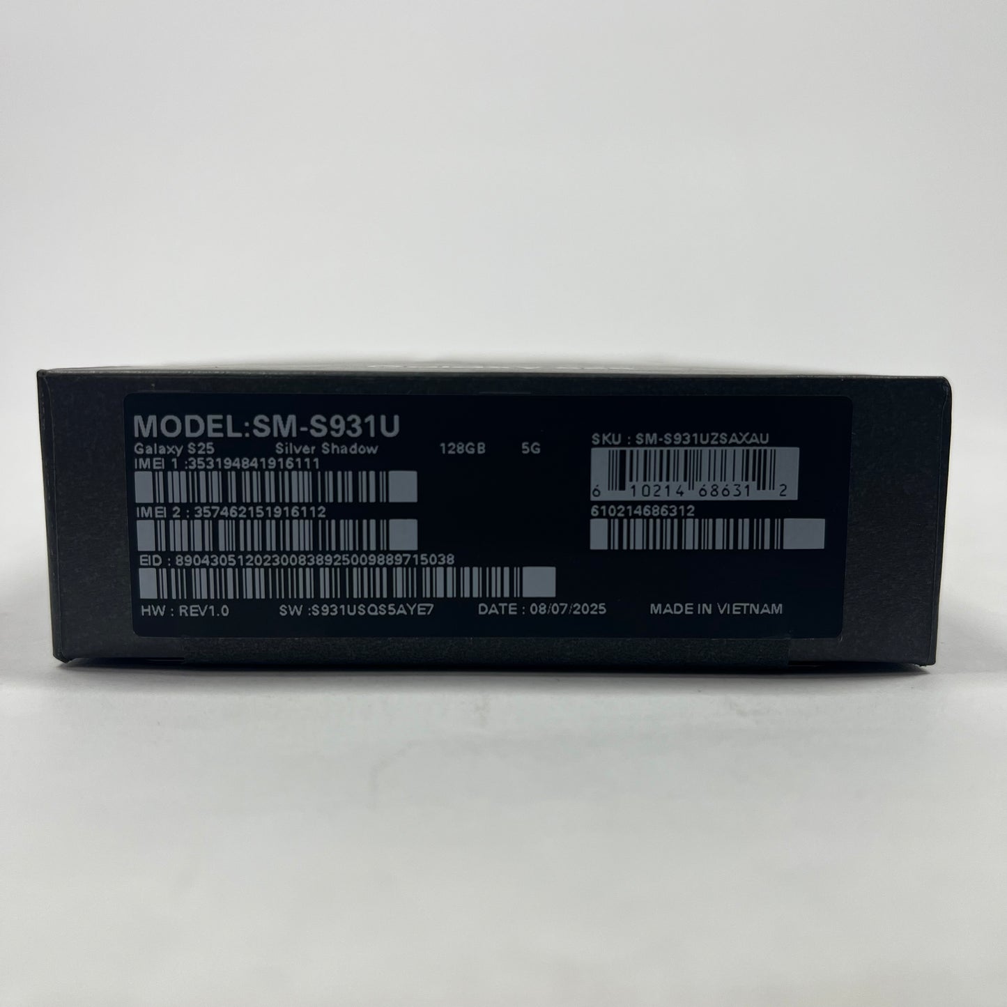 New T-Mobile Samsung Galaxy S25 12GB RAM 128GB SM-S931U Silver Shadow