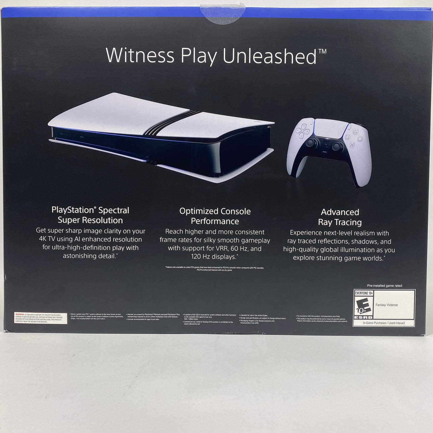 NEW W/O SEAL Sony PlayStation 5 Pro PS5 2TB White Console Gaming System CFI-7019