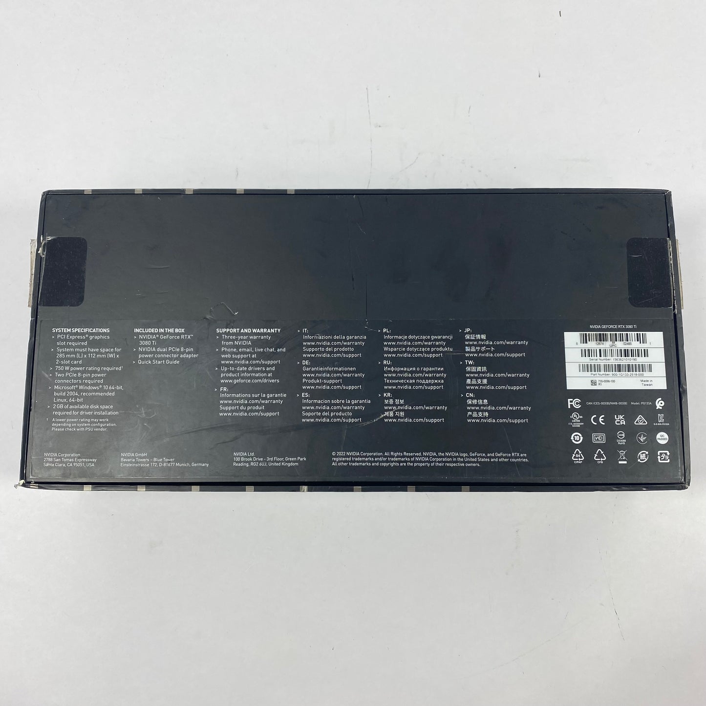 NVIDIA GeForce RTX 3080 Ti Founders Edition 12GB Graphics Card w/Box