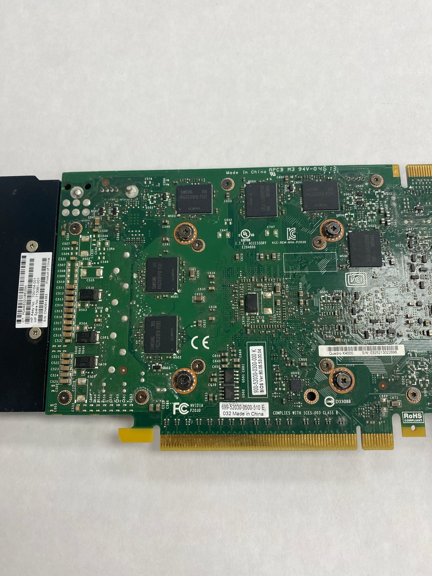 NVIDIA Quadro 4000 3GB GDDR5 Graphics Card 900-52030-0300-000 K