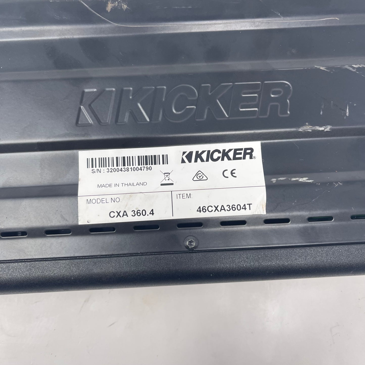Kicker CXA360.4 360 Watts 4-Channel 4 Channels. Car Amplifier 46CXA3604