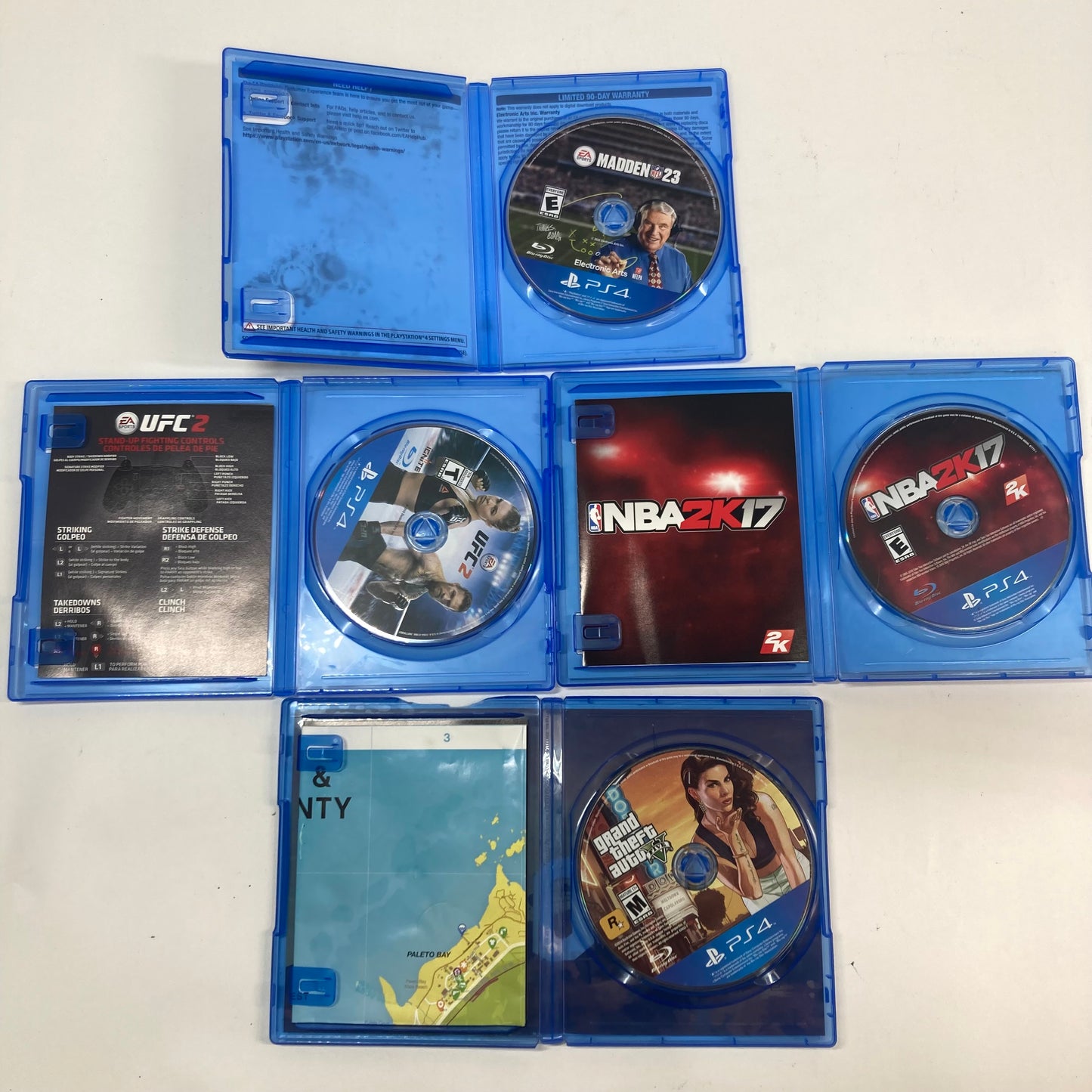 Lot of 4 Sony PlayStation 4 PS4 Games