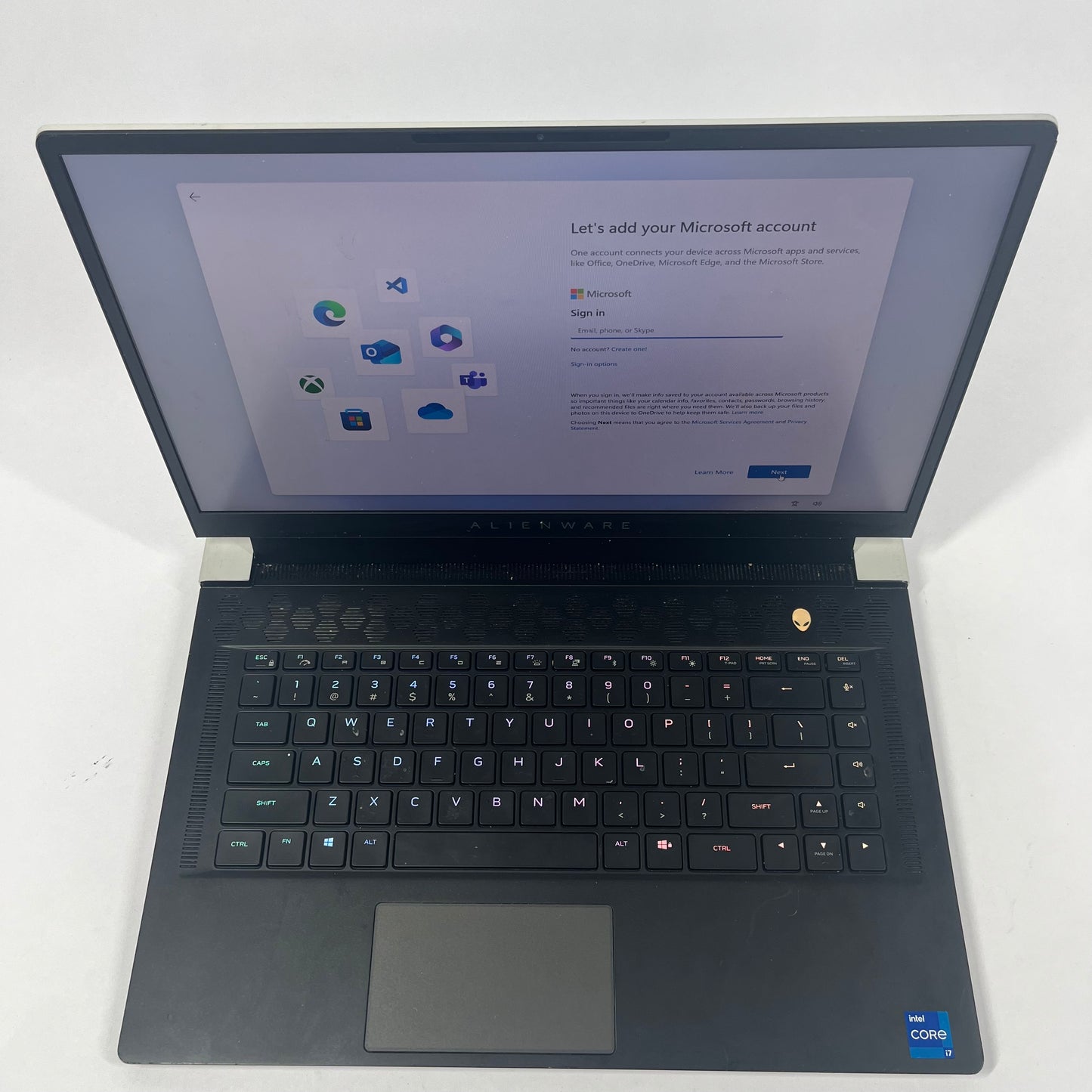 Alienware X15 R1 13" i7-11800H 1.2GHz 16GB RAM 500GB SSD GeForce RTX 3070