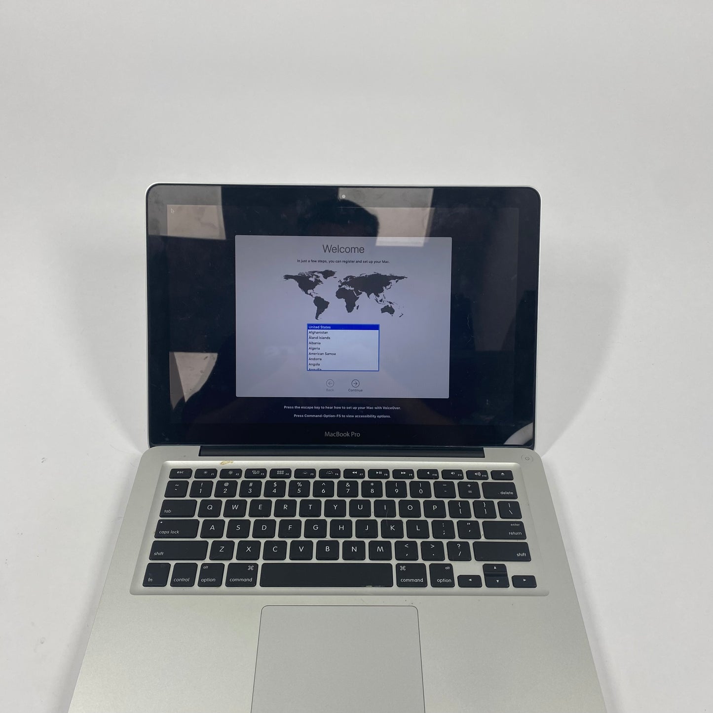 2012 Apple MacBook 13.3" i5 2.5GHz 4GB RAM 500GB SSD Silver A1278