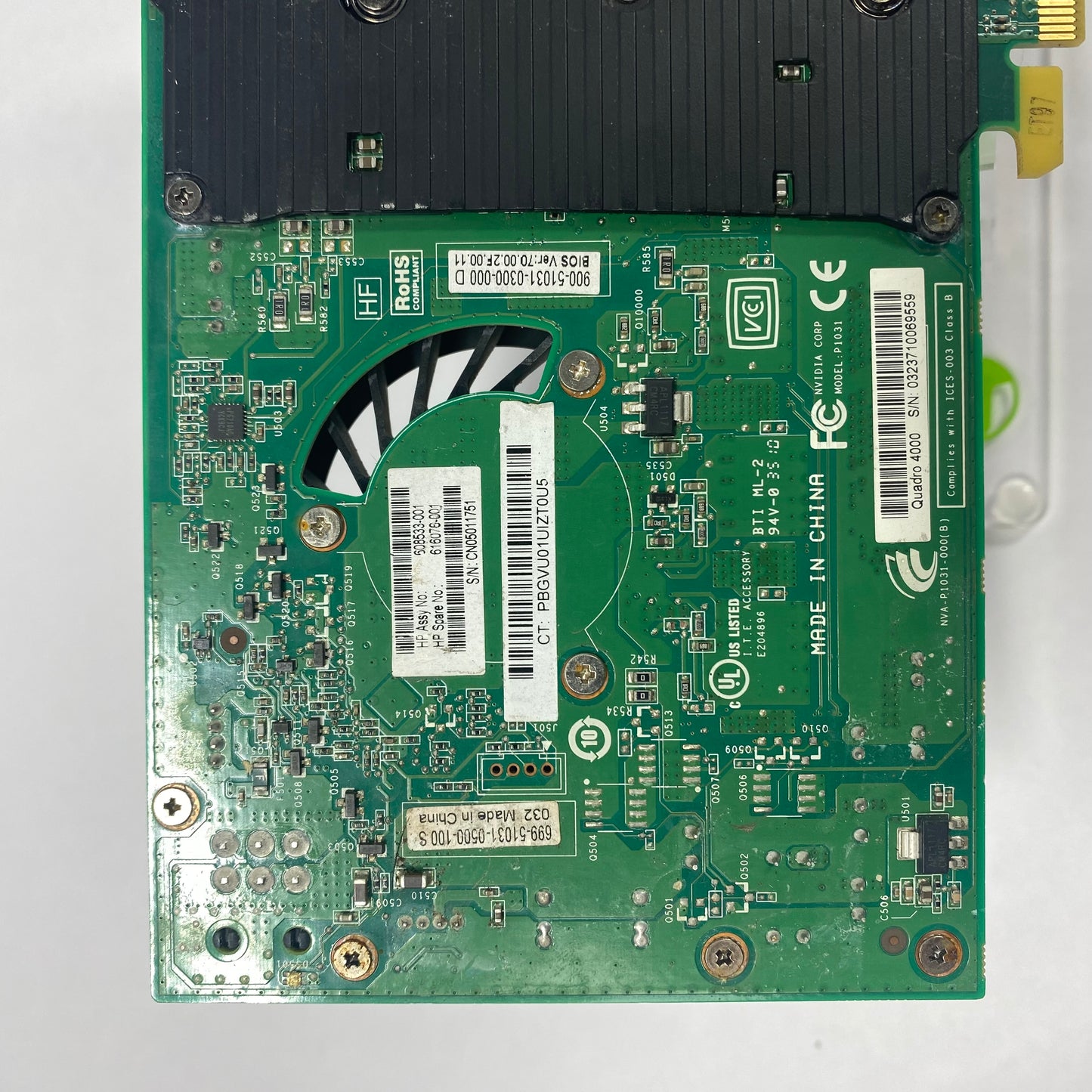 NVIDIA Quadro 4000 2GB GDDR5 Graphics Card 900-51031-0300-000 D