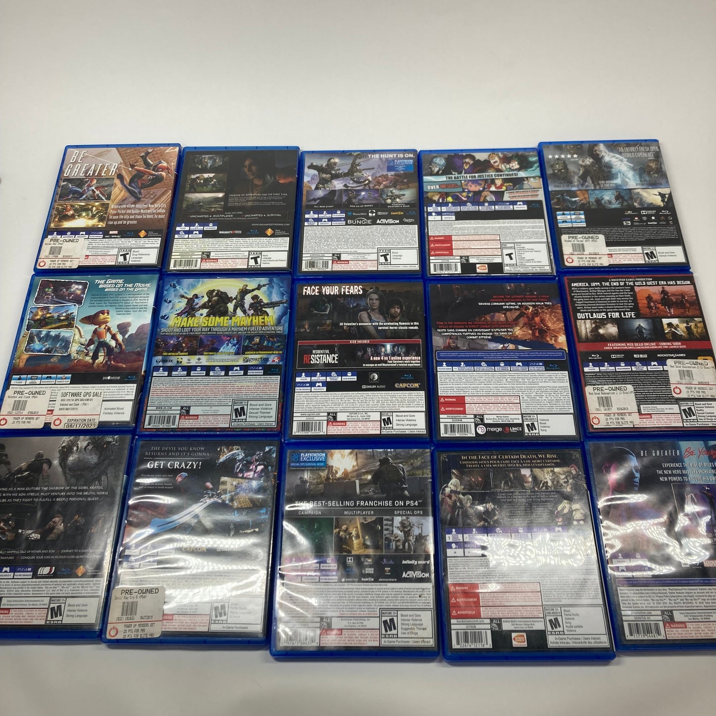 Lot of 15 Sony PlayStation 4 PS4 Games