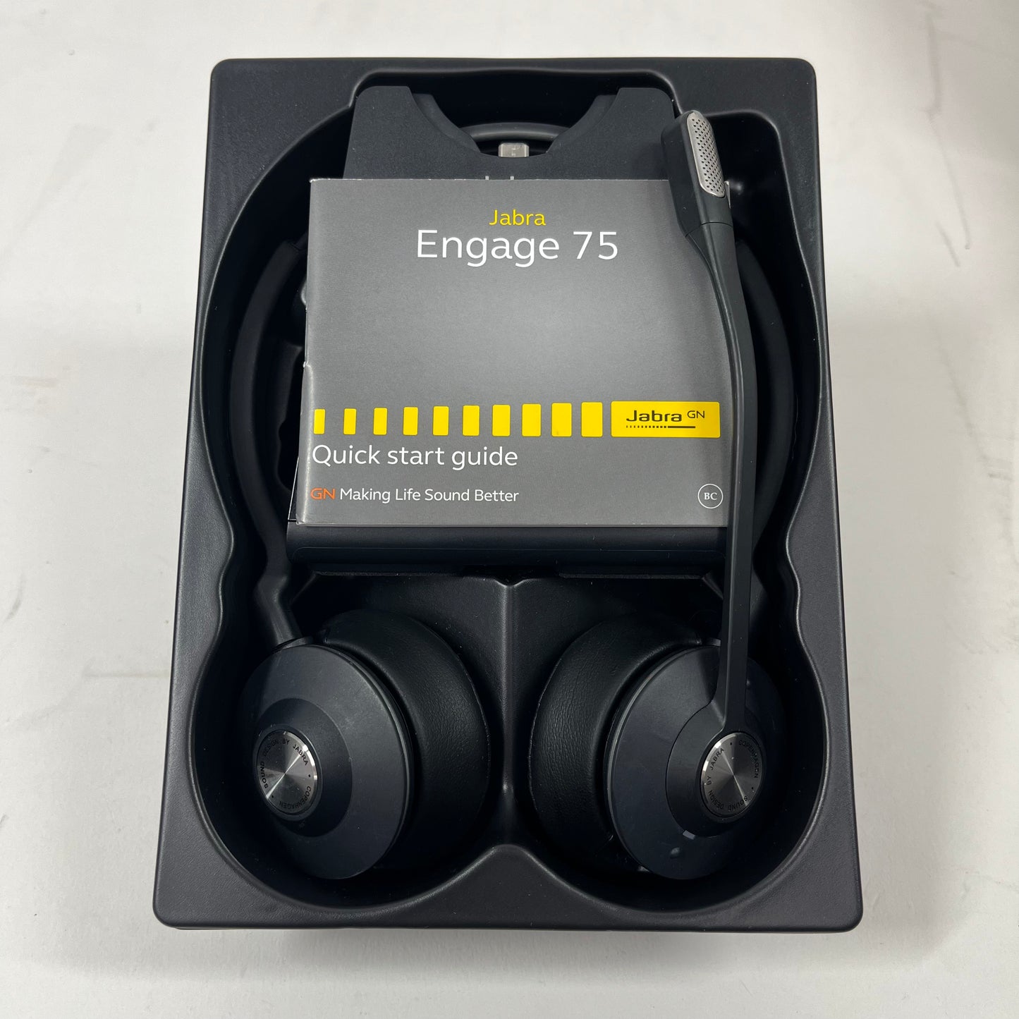 New Jabara Engage 75 Wireless Over-Ear Headphone WHB050BS, WHB051HS