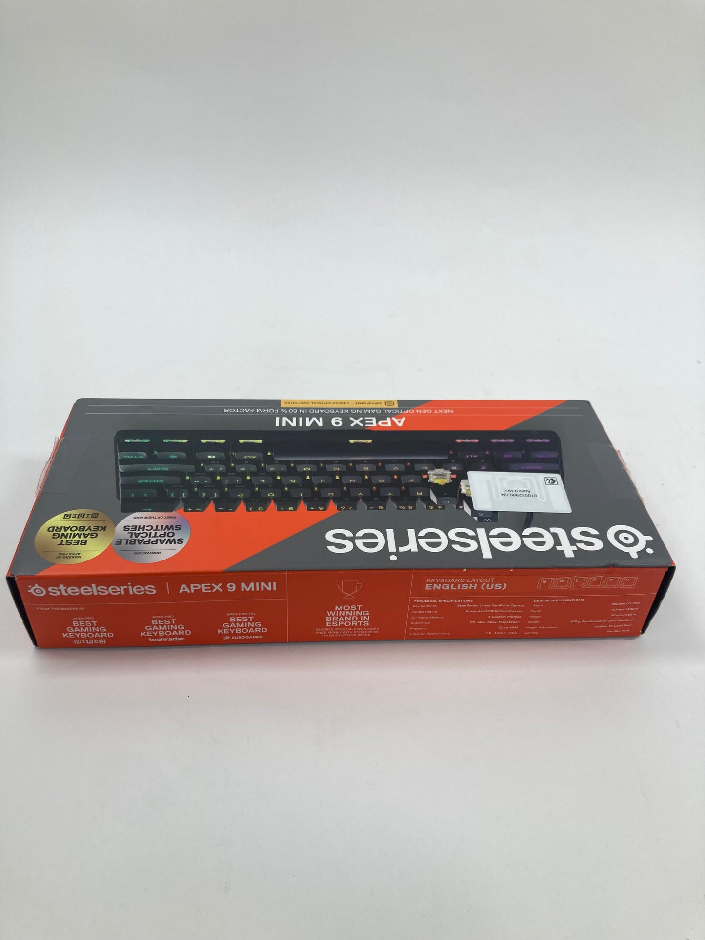 New SteelSeries Apex 9 Mini Gaming Keyboard 64837
