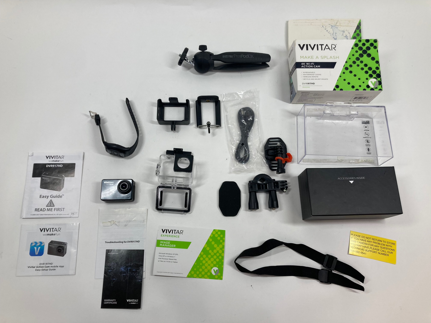 Vivitar DVR917hd 16MP 4K Action Camera DVR917HD-BLK