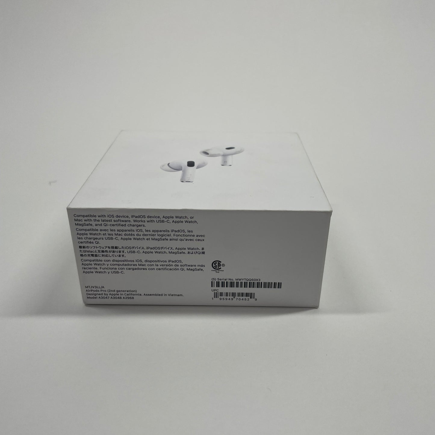 New Apple AirPods Pro 2nd Gen with MagSafe Charging Case A2968 A3048 A3047 MTJV3LL/A