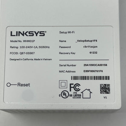 Linksys Velop Dual-Band Wifi Extender WHW010P