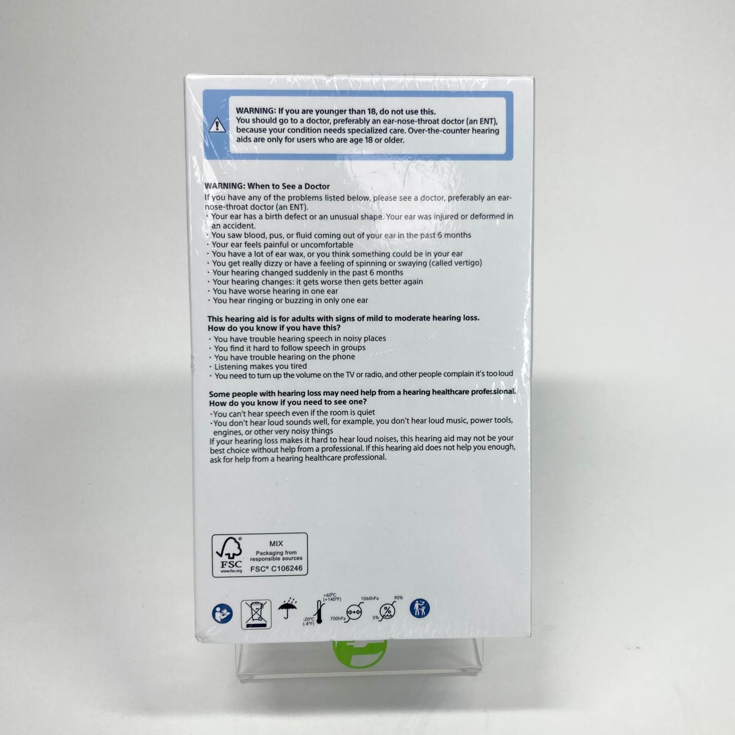 New Sony CRE-C10 Self Fitting OTC Hearing Aids 21022296