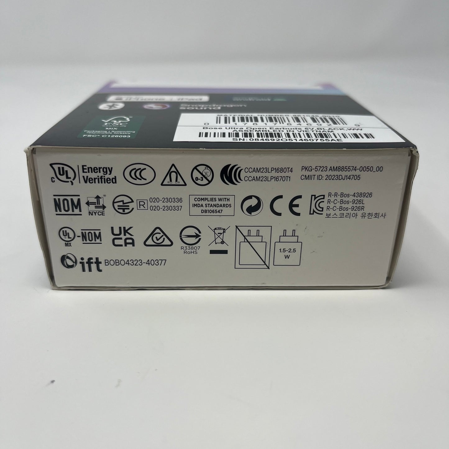 New Bose Ultra Open Earbuds In-Ear Wireless Bluetooth Headphones Black