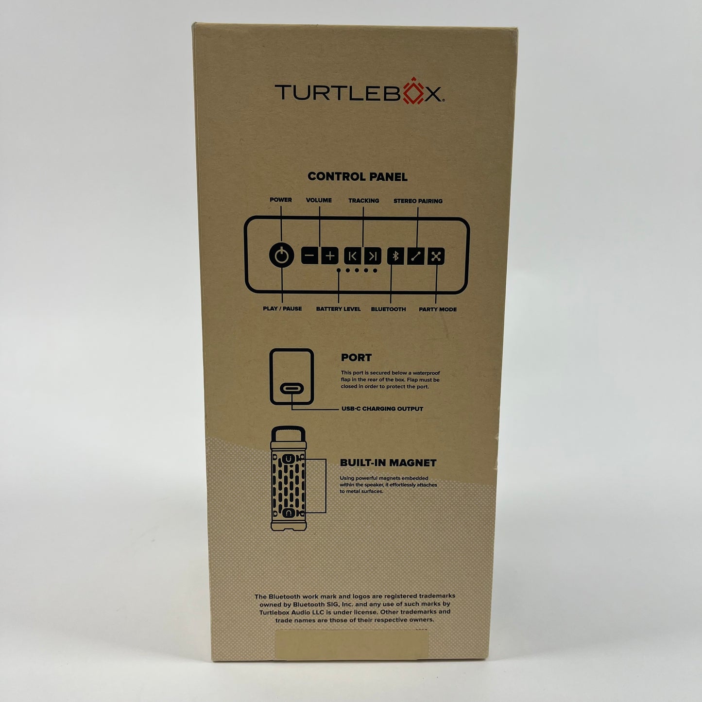 New Turtle Box Speaker Waterproof GRAY