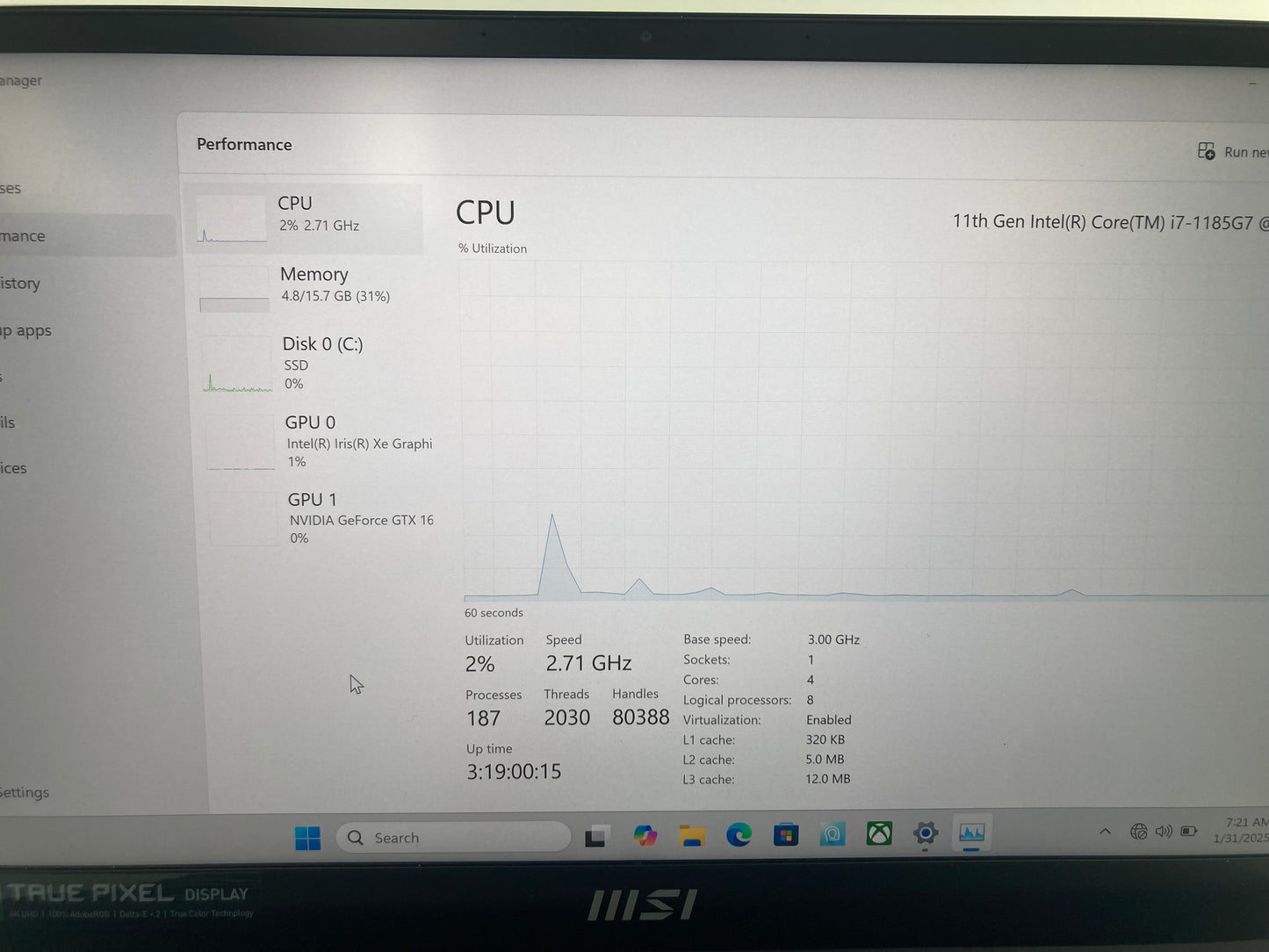 MSI Summit E14 A11SCS 14" i7-1185G7 3.0GHz 16GB RAM 1TB SSD