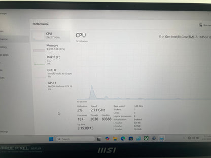 MSI Summit E14 A11SCS 14" i7-1185G7 3.0GHz 16GB RAM 1TB SSD