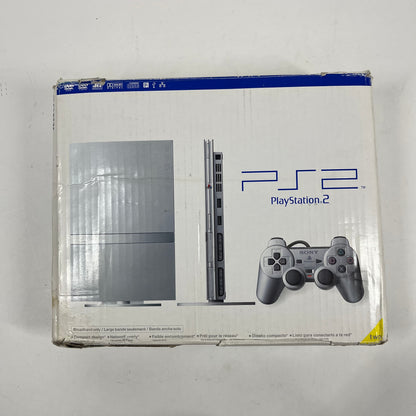 In Box Sony PlayStation 2 Slim PS2 Silver