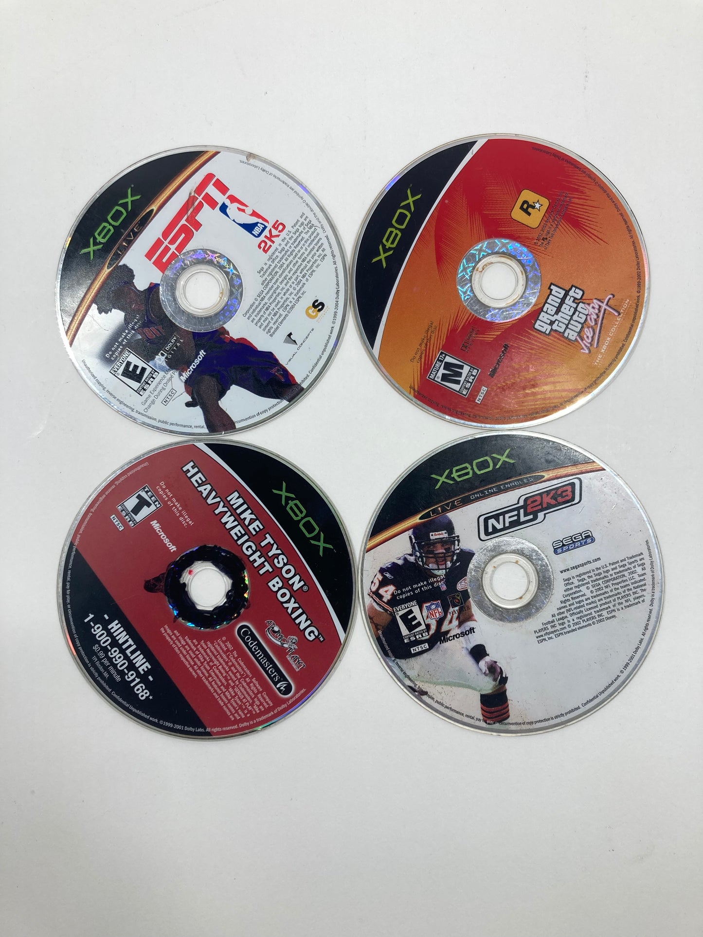 Lot of 4 Microsoft Original Xbox Games