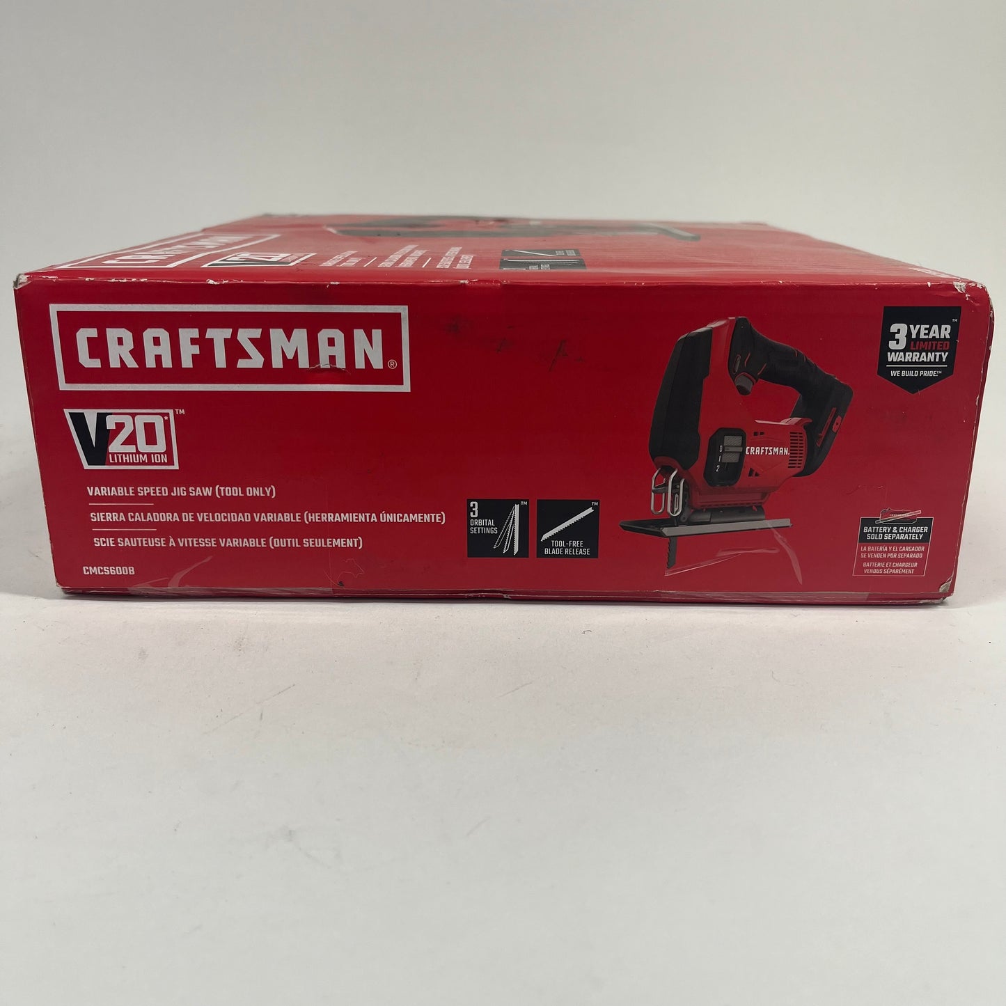 New Craftsman CMCS600B 20V MAX DC Variable Speed Jig Saw