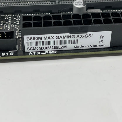 Asus B860M MAX GAMING AX LGA 1851 mATX DDR4 Motherboard