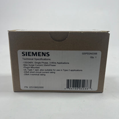 New SIEMENS BoltShield Whole Home Surge Protection