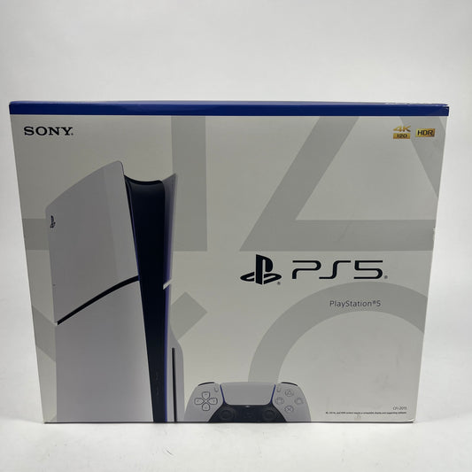 New Sony PlayStation 5 Slim Disc Edition PS5 1TB White Console Gaming System