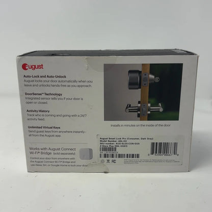 August Smart Lock Pro Smart Door Lock Black ASL-03