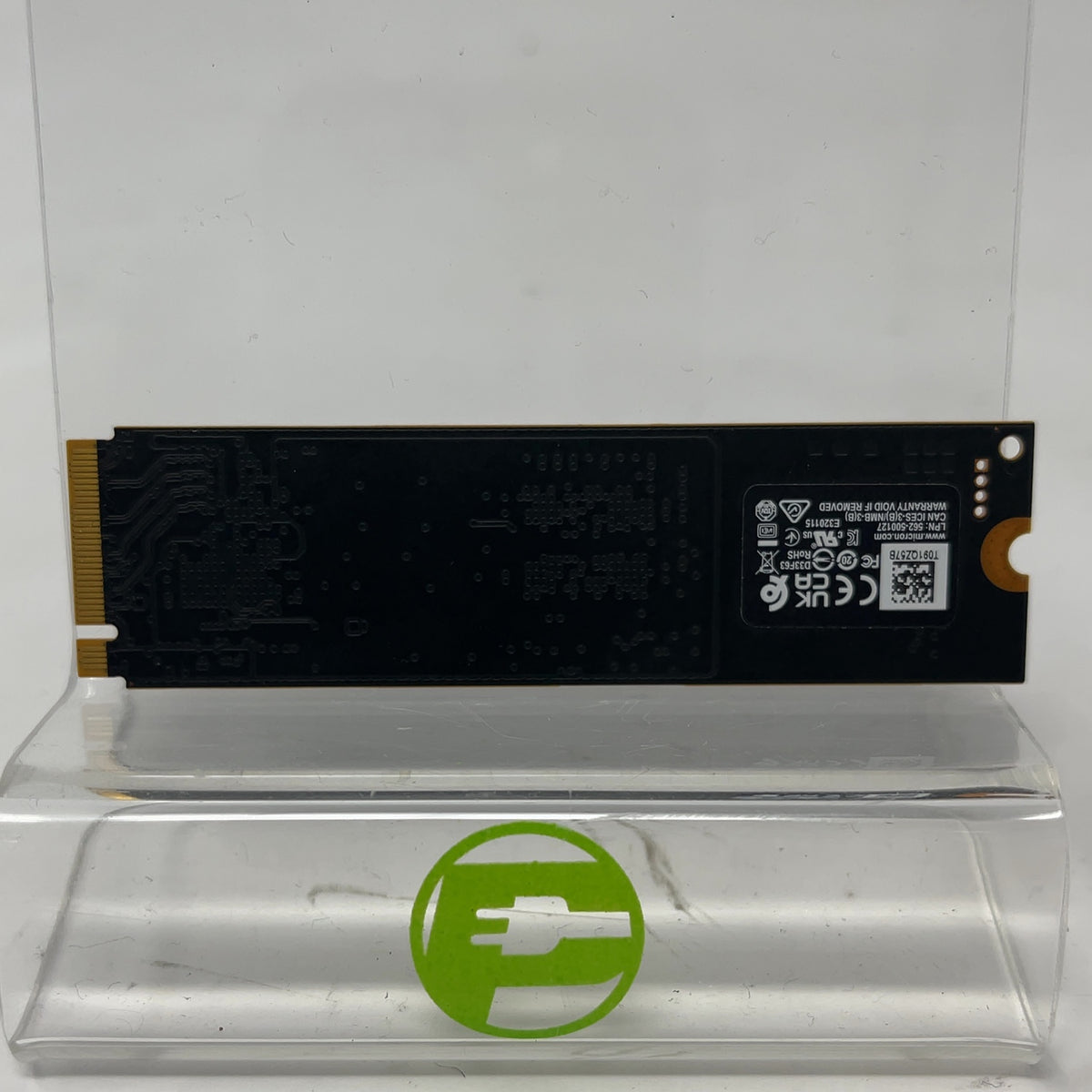 Micron 2280mm 2500 512GB M.2 NVMe Gen 4.0 x 4 SSD MTFDKBA512QGN-1BN1AABGA