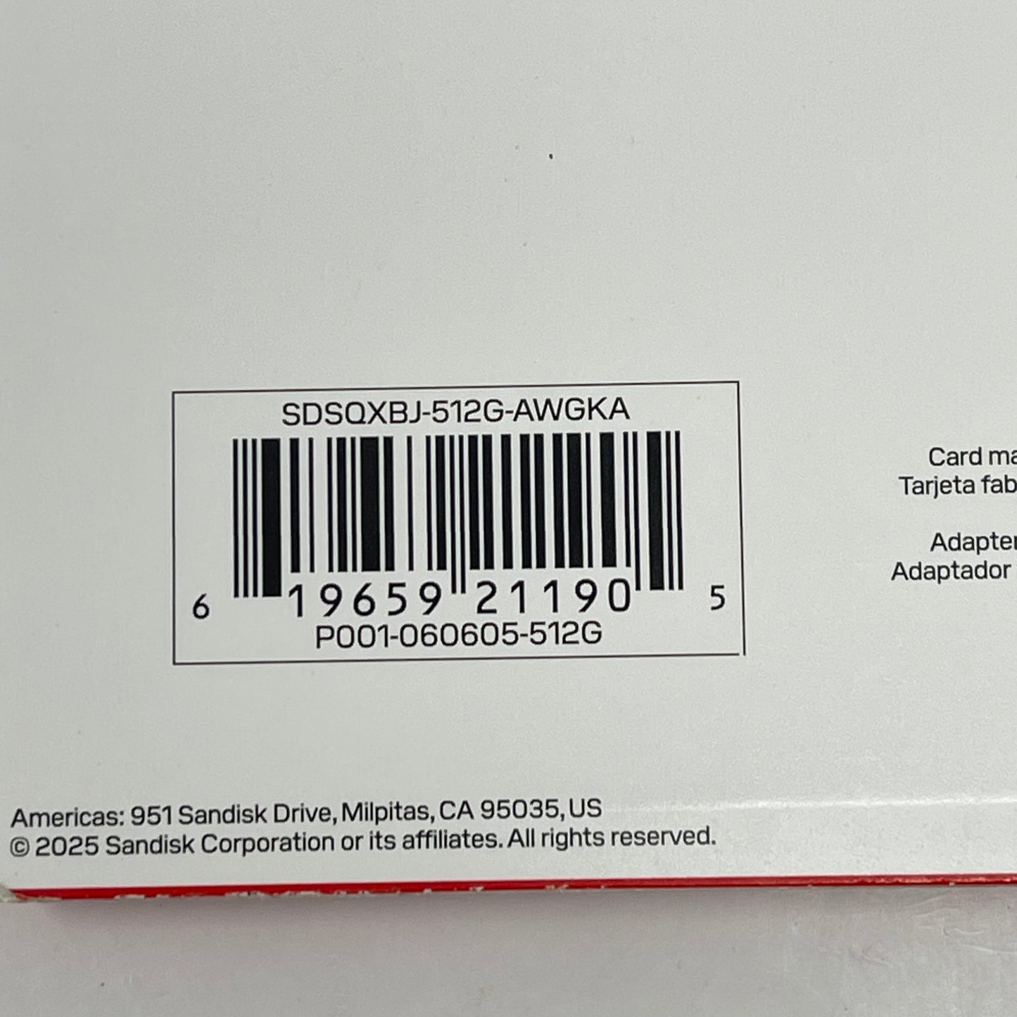 New Sandisk Image Mate Pro microSDXC Card SDSQXBJ-512G-AWGKA
