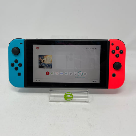 Nintendo Switch v2 Console Gaming System HAC-001(-01)  Red/Blue