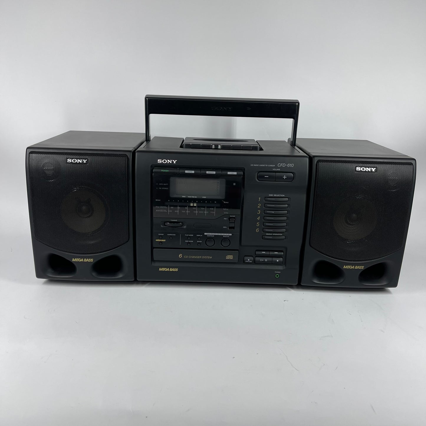 Sony Mega Bass CD Radio Cassette-Corder CFD-610