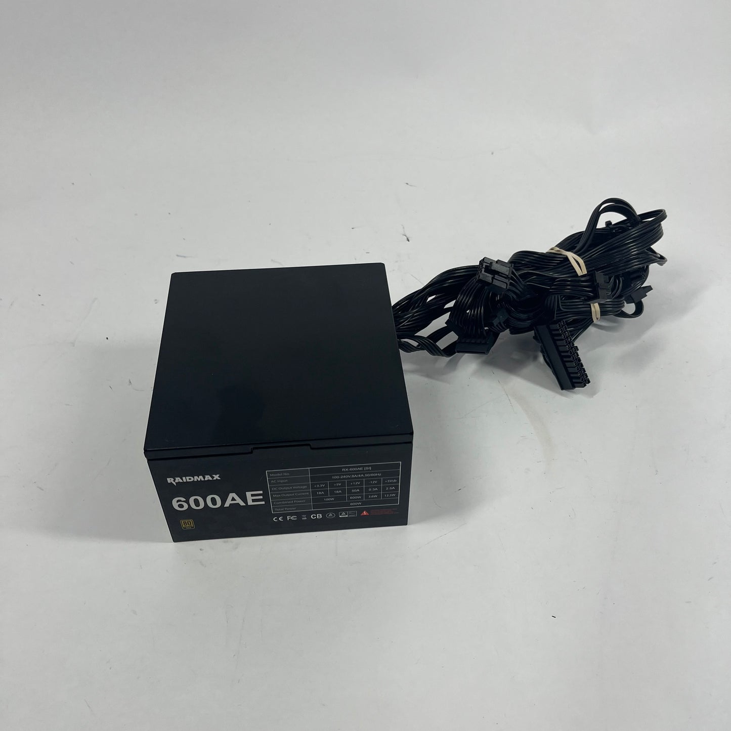 Raidmax 600 ae NA 80 Plus Gold 600W Non Modular Power Supply