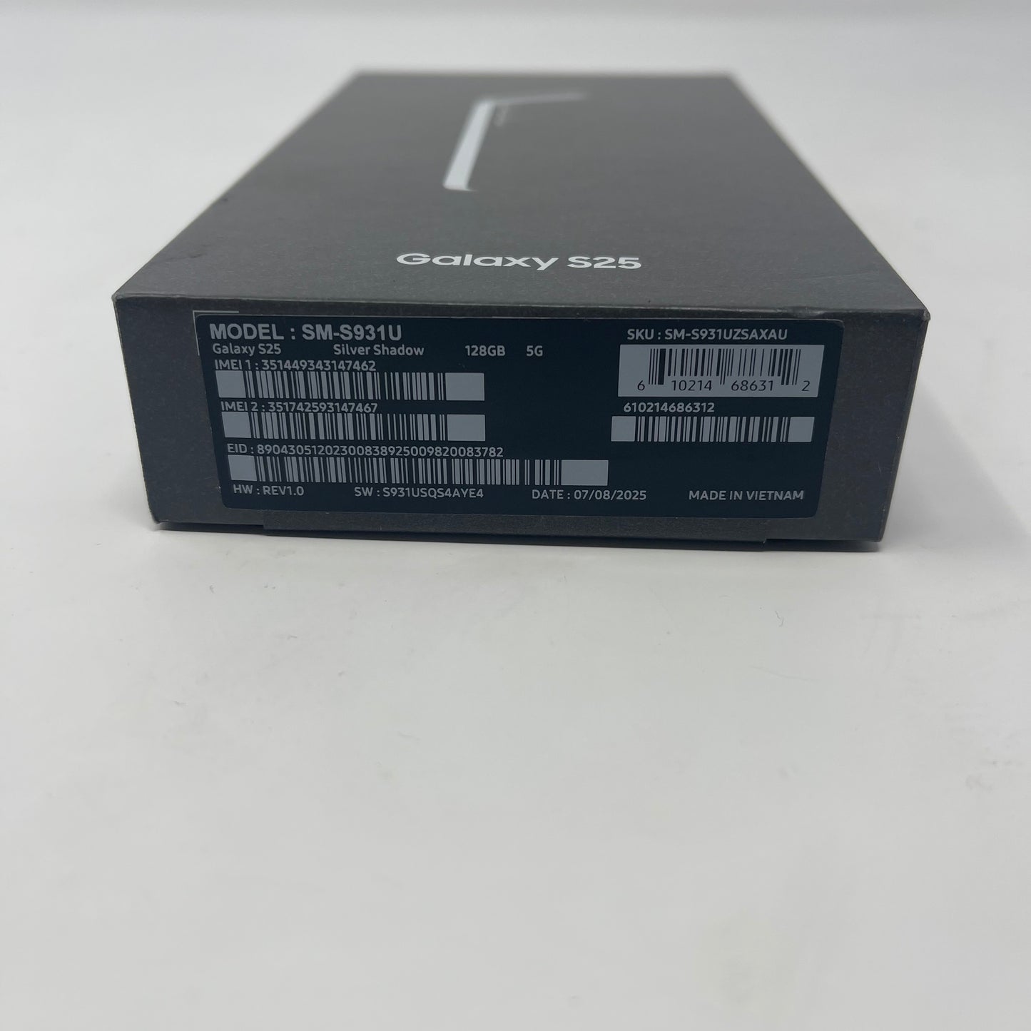 New T-Mobile Samsung Galaxy S25 12GB RAM 128GB SM-S931U Silver Shadow