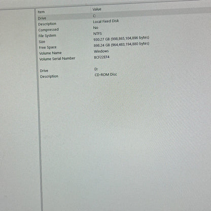 Lenovo AIO 520-22IKU 00MKUS 21.5" Pentium Gold 4415U 2.30GHz 8GB RAM 1TB SSD