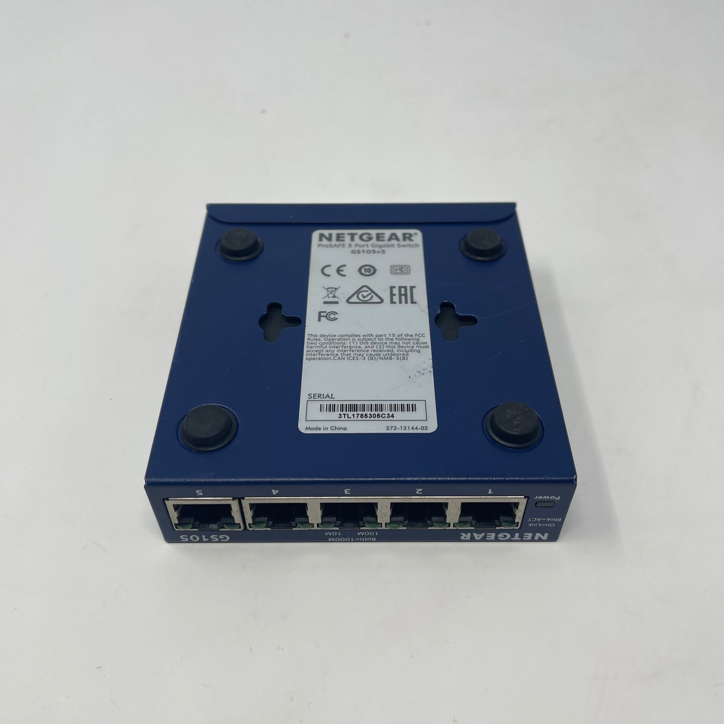 Netgear ProSAFE GS105 5-Port Gigabit Desktop Switch GS105V5