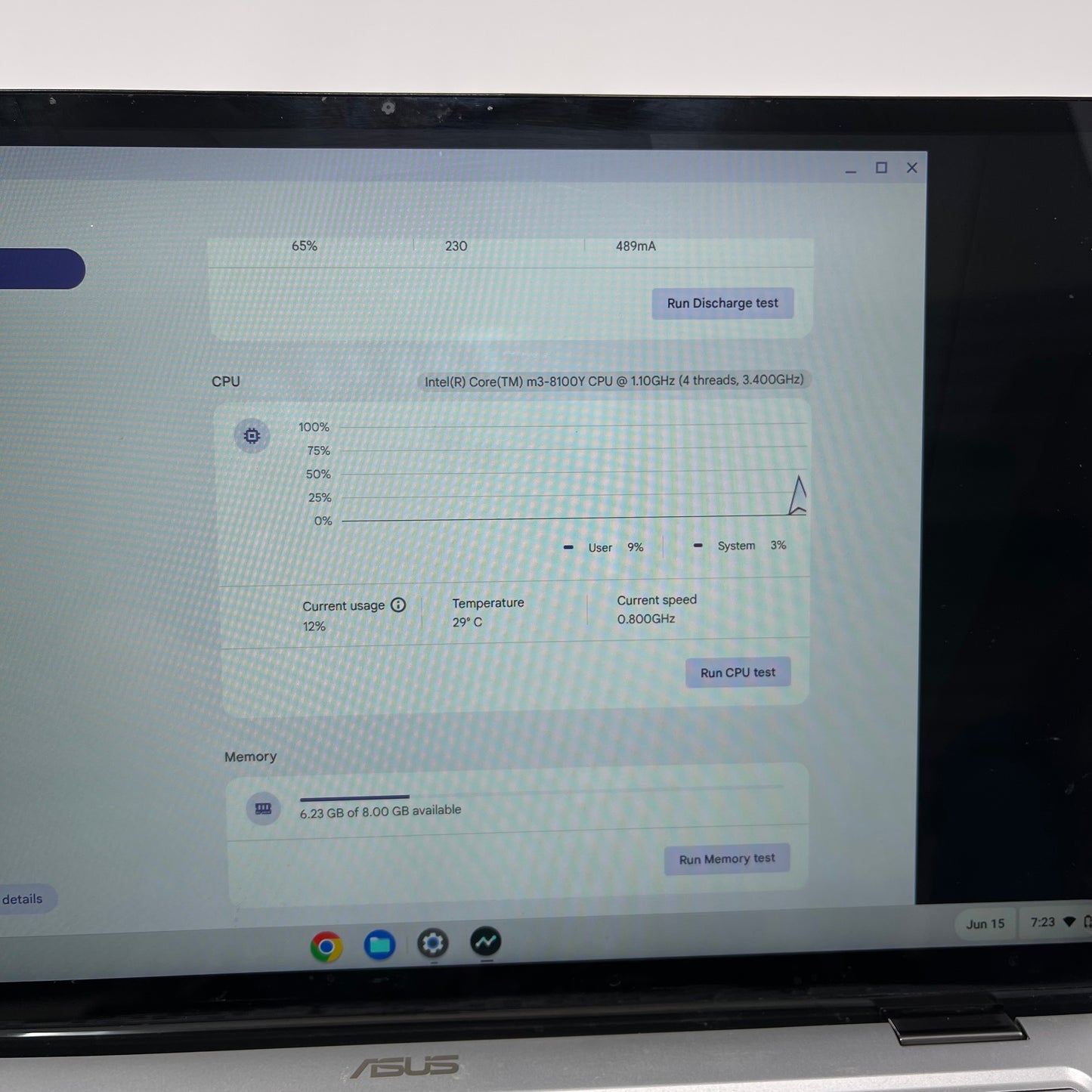 Asus Chromebook Flip C434TA C434TA-DS384T 14" m3-8100Y 1.1GHz 8GB RAM 64GB SSD